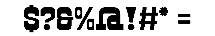 Power Force Regular Font OTHER CHARS
