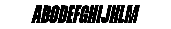 Powersans Italic Font UPPERCASE