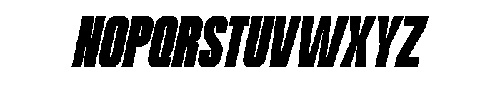 Powersans Italic Font UPPERCASE