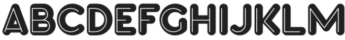 POGGO 3D Regular otf (400) Font UPPERCASE