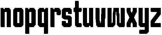 POLDER Regular otf (400) Font LOWERCASE