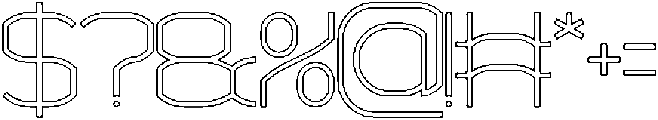POLYMATH-Hollow otf (400) Font OTHER CHARS