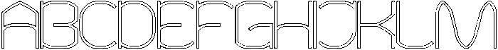 POLYMATH-Hollow otf (400) Font UPPERCASE