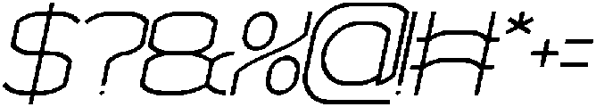 POLYMATH Italic otf (400) Font OTHER CHARS