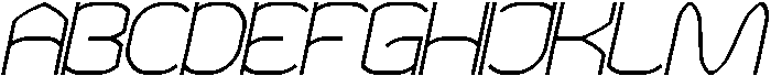 POLYMATH Italic otf (400) Font UPPERCASE