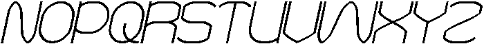 POLYMATH Italic otf (400) Font UPPERCASE