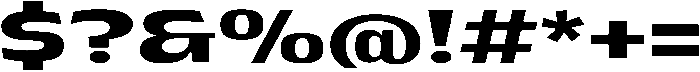 Pocas Bold Expanded ttf (700) Font OTHER CHARS