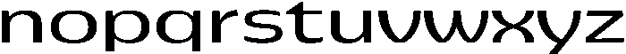 Pocas Expanded ttf (400) Font LOWERCASE