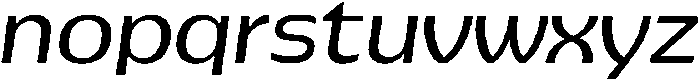 Pocas Oblique ttf (400) Font LOWERCASE