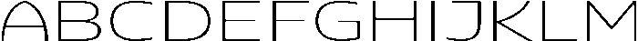 Pocas Thin Expanded ttf (100) Font UPPERCASE