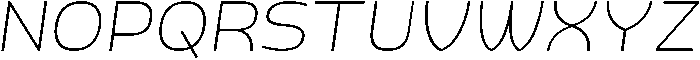 Pocas Thin Oblique ttf (100) Font UPPERCASE