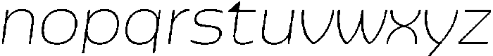 Pocas Thin Oblique ttf (100) Font LOWERCASE