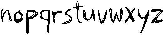 Poesing Regular otf (400) Font LOWERCASE