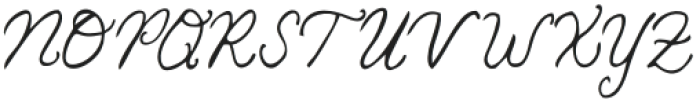 Poetry Script Regular otf (400) Font UPPERCASE