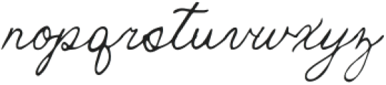 Poetry Script Regular otf (400) Font LOWERCASE
