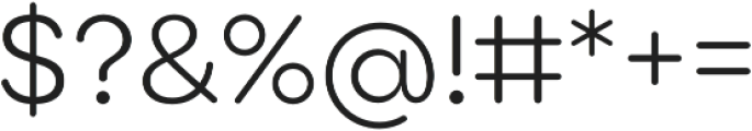 Point Soft Light otf (300) Font OTHER CHARS