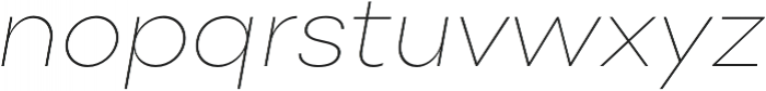 Point Thin Italic otf (100) Font LOWERCASE
