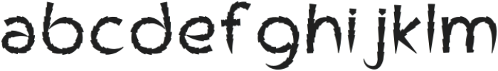Pointed Regular otf (400) Font LOWERCASE