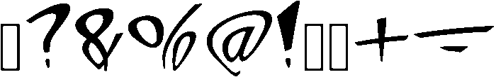 Pointy Regular otf (400) Font OTHER CHARS