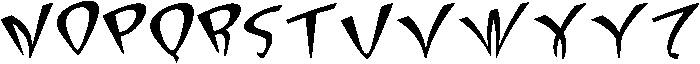 Pointy Regular otf (400) Font LOWERCASE