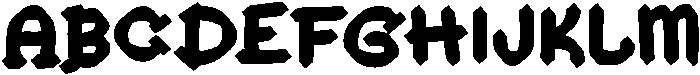 PointySERIF Regular otf (400) Font UPPERCASE