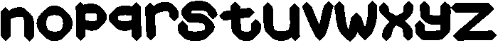 PointySERIF Regular otf (400) Font LOWERCASE