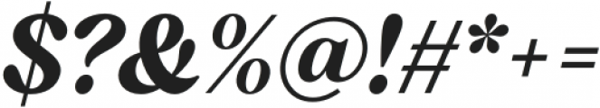 Polarity Bold Italic otf (700) Font OTHER CHARS