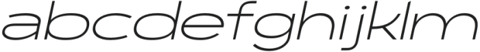 Polarix Extralight Italic otf (200) Font LOWERCASE