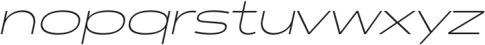 Polarix Thin Italic otf (100) Font LOWERCASE