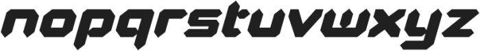 Polarized Bold Italic otf (700) Font LOWERCASE