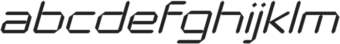 Polarized ExtraLight Italic otf (200) Font LOWERCASE