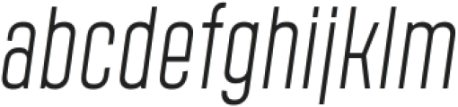 Polate B2 Light Italic ttf (300) Font LOWERCASE