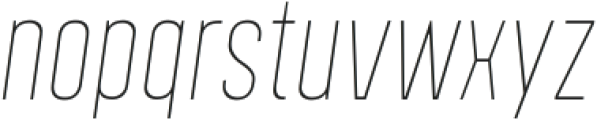 Polate B2 Thin Italic ttf (100) Font LOWERCASE