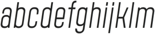 Polate C3 Light Italic ttf (300) Font LOWERCASE