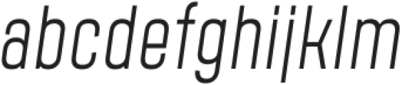 Polate D4 Light Italic ttf (300) Font LOWERCASE