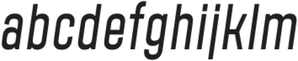 Polate D4 SemiLight Italic ttf (300) Font LOWERCASE