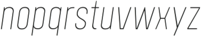 Polate D4 Thin Italic ttf (100) Font LOWERCASE