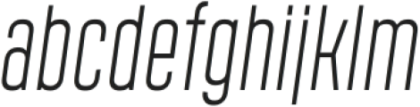 Polate Light Italic ttf (300) Font LOWERCASE