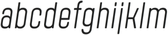 Polate Soft D4 Light Italic ttf (300) Font LOWERCASE