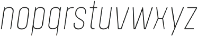 Polate Soft D4 Thin Italic ttf (100) Font LOWERCASE