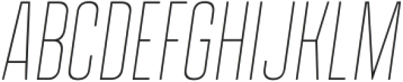 Polate Thin Italic ttf (100) Font UPPERCASE