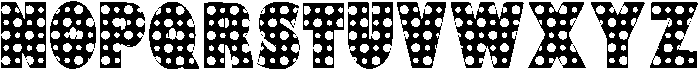 Polka Dots Regular otf (400) Font LOWERCASE