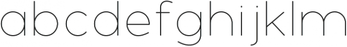 Polly Rounded Thin otf (100) Font LOWERCASE