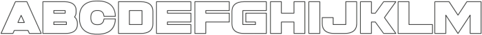 Polyface System Outline otf (400) Font UPPERCASE