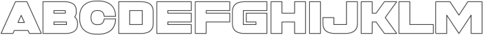 Polyface System Outline otf (400) Font LOWERCASE
