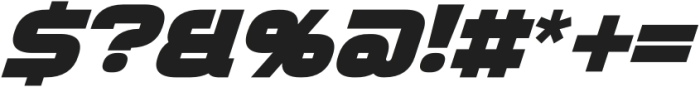 Polyface System Round Oblique otf (400) Font OTHER CHARS