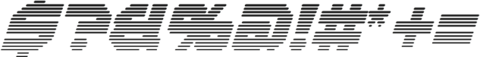 Polyface System Stripe Oblique otf (400) Font OTHER CHARS