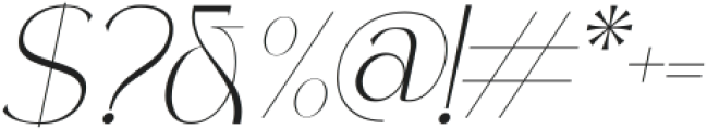 Polyglot Italic otf (400) Font OTHER CHARS