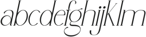 Polyglot Italic otf (400) Font LOWERCASE