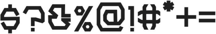 Polygon Block otf (400) Font OTHER CHARS